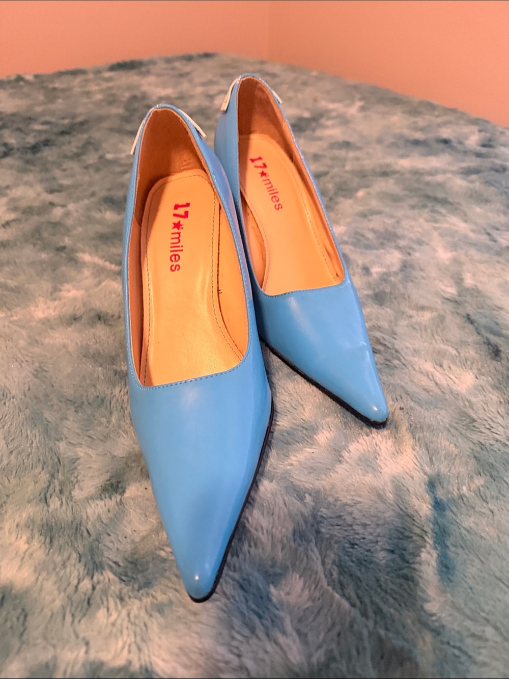 Sky Blue Pointed-Toe Women's Pumps